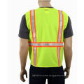 Flu Yellow Trafic Safety Vest with Crystral Tape (DFV1071)